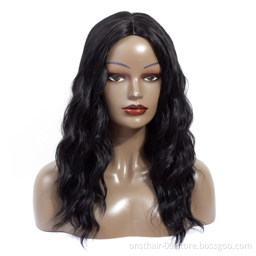 Onst Synthetic Long Ocean Wavy Dark Root Ombre Cosplay Freetress Water Wave Hair Wigs Colorful Artificial Hair For Women Wigs